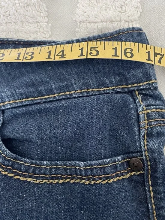 Levi's Vintage Capri Blue Denim Jeans Mid/low Rise Women Size 12 (mod Size 8) - Picture 10 of 12